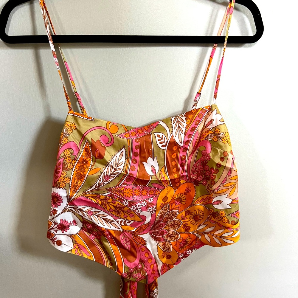 Gianni Bini Silk Tropical top